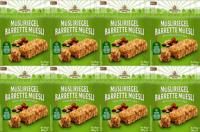 Lidl Italia richiama numerosi lotti di battette muesli e cereali alla nocciola
