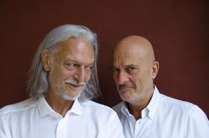 Gigio Alberti e Claudio Bisio, protagonisti di &quot;Ma tu sei felice?&quot;