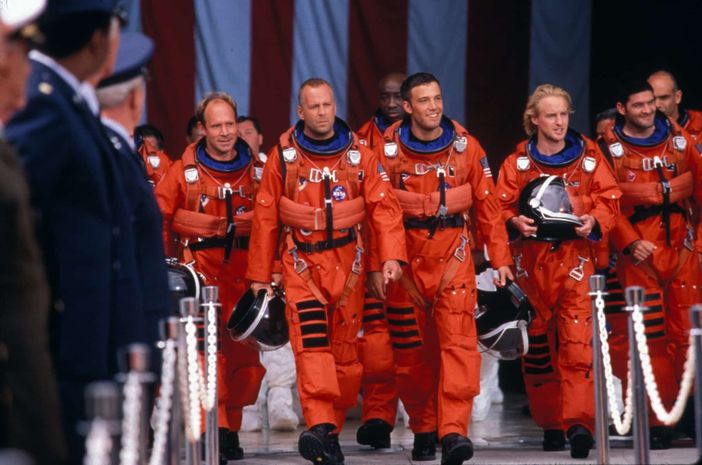 Un immagine tratta dal film "Armageddon" di Michael Bay