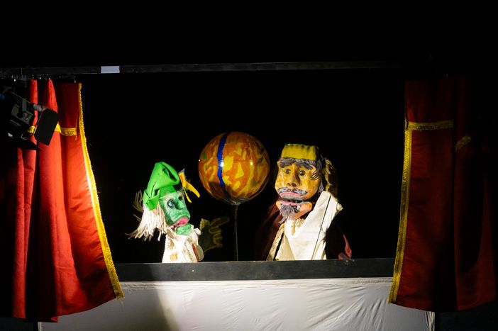 Un'immagine (ph. Franco Rabino) tratta da uno precedente spettacolo della Compagnia In Volo