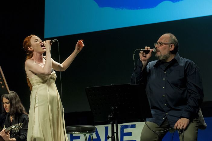 Nella foto, da sinistra: Eleonora Strino, Daniela Placci e Alexander Macinante (foto di Franco Rabino)