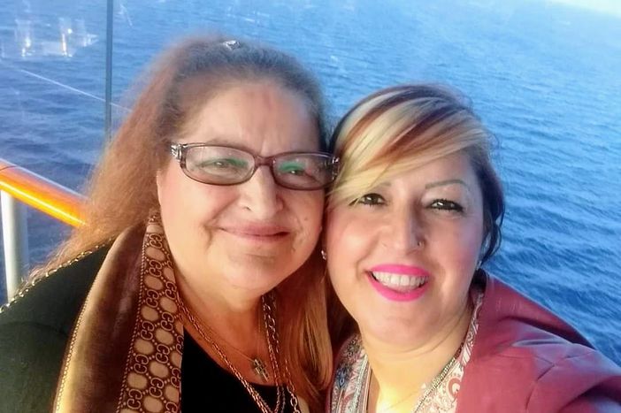 La consigliera con la mamma Maria