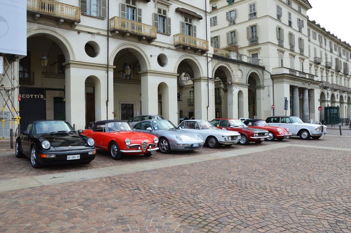 Raduno di auto storiche a Costigliole d'Asti con L’Automobile Club di Torino e ACI Storico