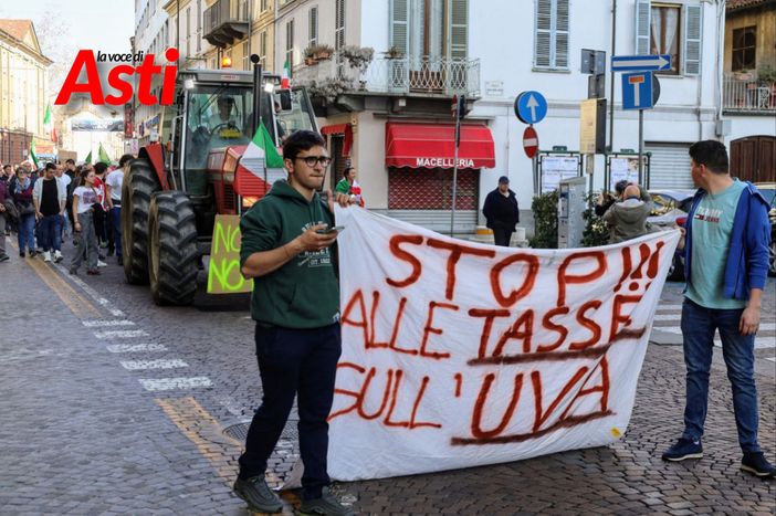 Le proteste degli agricoltori nel corteo di oggi (Merphefoto)