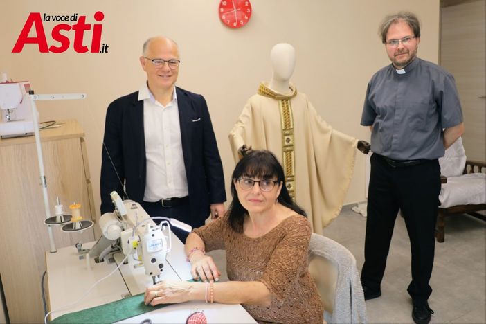 Marina Bergantin con Beppe Amico e don Simone Unere (ph. Merfephoto - Efrem Zanchettin)