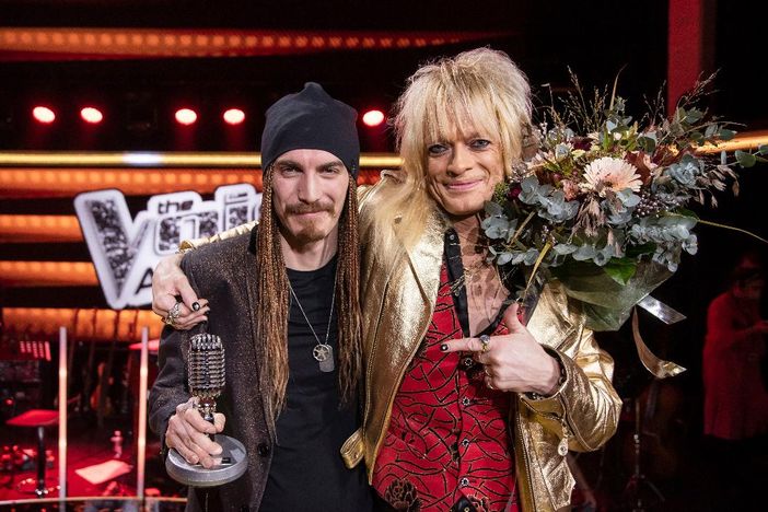 Andrea Brosio (a sinistra) con Michael Monroe