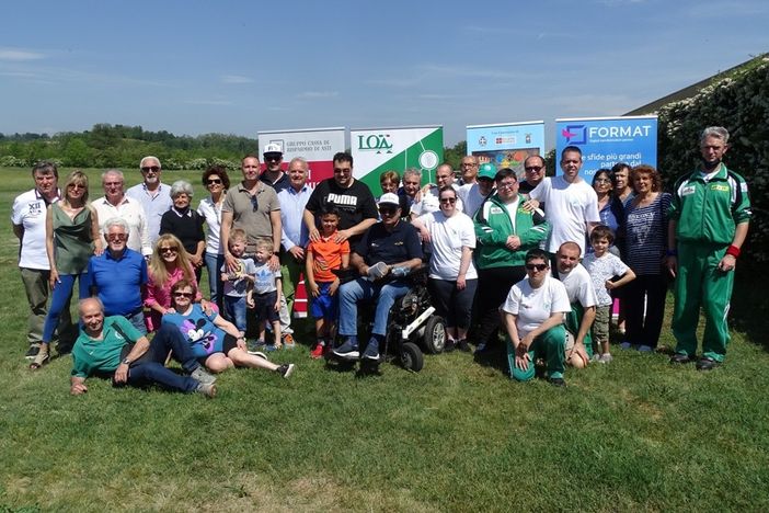 Il gruppo partecipanti all’iniziativa “Ti insegnerò a volare”