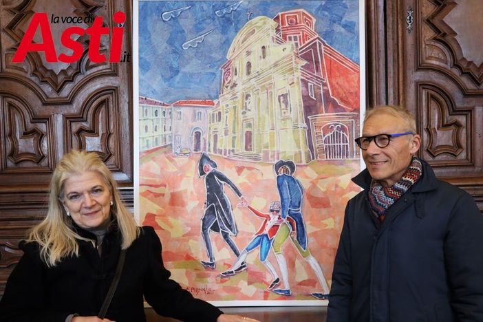 Pinsoglio ritratto con Carla Forno, direttrice del Centro Studi Alfieriani. A fine articolo numerosi altri scatti realizzati da Efrem Zanchettin - Merfephoto