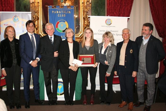 L'ex campionessa di sci di fondo Stefania Belmondo ad Asti testimonial del Panathlon Day 2019
