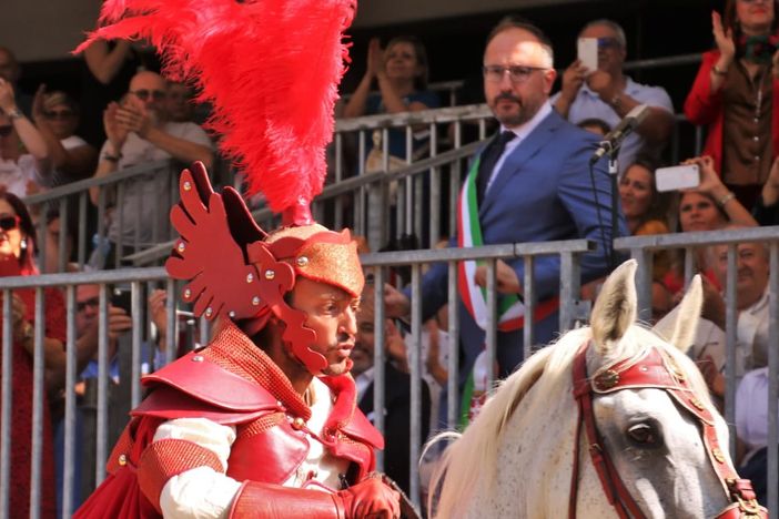 Il capitano del Palio e il sindaco Rasero