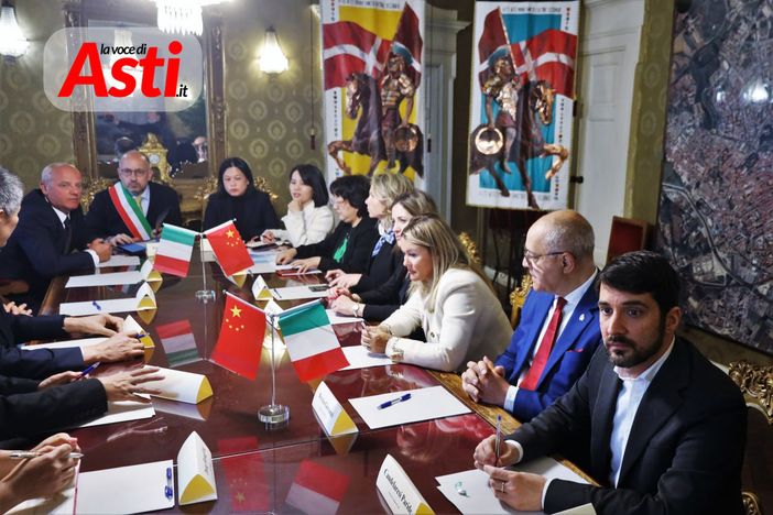 La delegazione di Hainan ricevuta oggi in municipio (galleria fotografica Efrem Zanchettin)