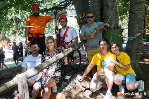 A Domobianca365 il Parco Avventura con il percorso aperto alle persone con disabilità motoria. Uno dei pochi in Italia (Foto) A Domobianca365 il Parco Avventura con il percorso aperto alle persone con disabilità motoria. Uno dei pochi in Italia (Foto)