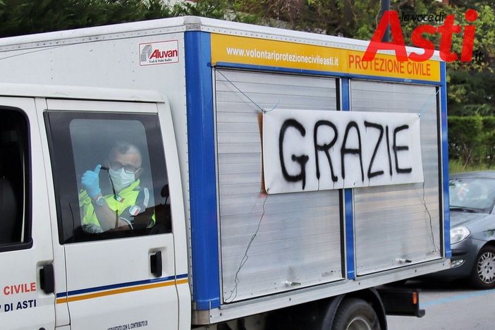Il &quot;grazie&quot; dell'Asl di Asti alle sirene Unite dei Volontari della Protezione Civile