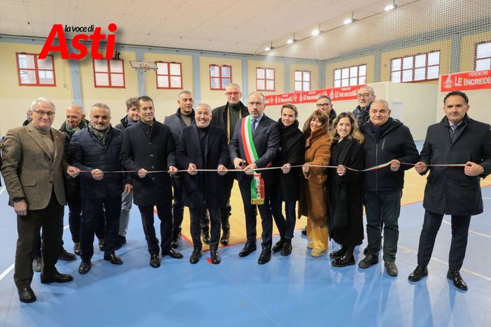 Le immagini dell'inaugurazione della palestra questo inverno
