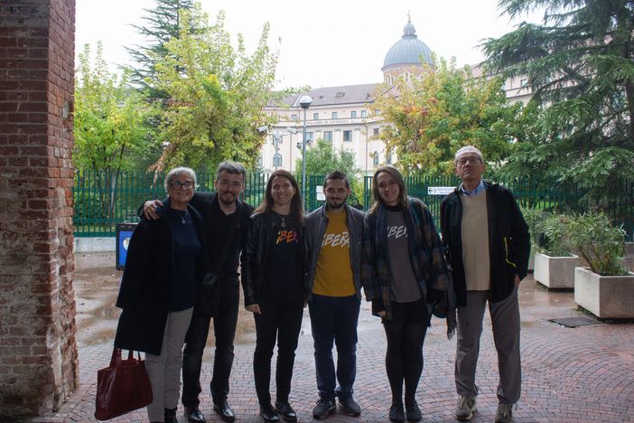 Gli attivisti dell'associazione Libera presenti alle udienze astigiane del processo "Barbarossa" Gli attivisti dell'associazione Libera presenti alle udienze astigiane del processo "Barbarossa"