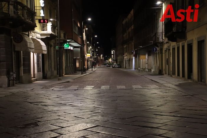 Asti, corso Alfieri. Lockdown