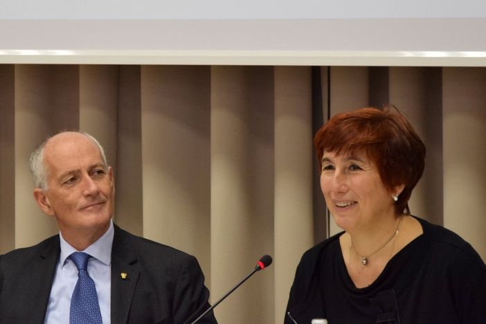 Alessandra Faranda Cordella con il Capo della Polizia Gabrielli Alessandra Faranda Cordella con il Capo della Polizia Gabrielli