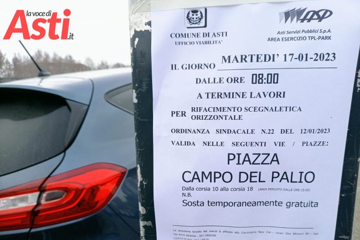 "Il Comune ritiri il provvedimento degli stalli a pagamento in piazza del Palio". Esposto di Asti Oltre