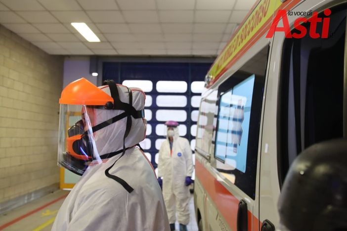 Infermieri di un'ambulanza Covid