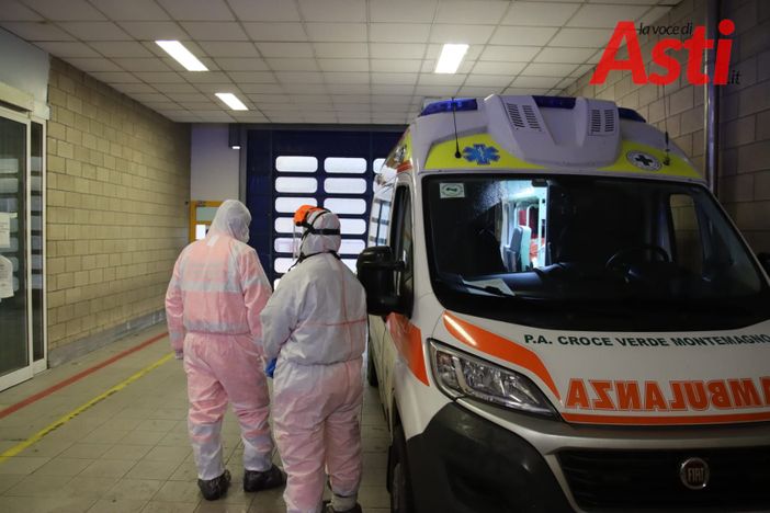 Trasporto covid, ospedale Cardinal Massaia, Asti