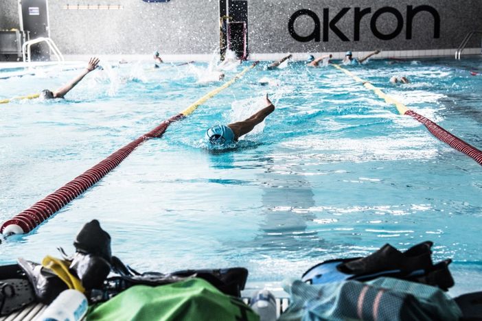 Atleti dell'Asti Nuoto in vasca