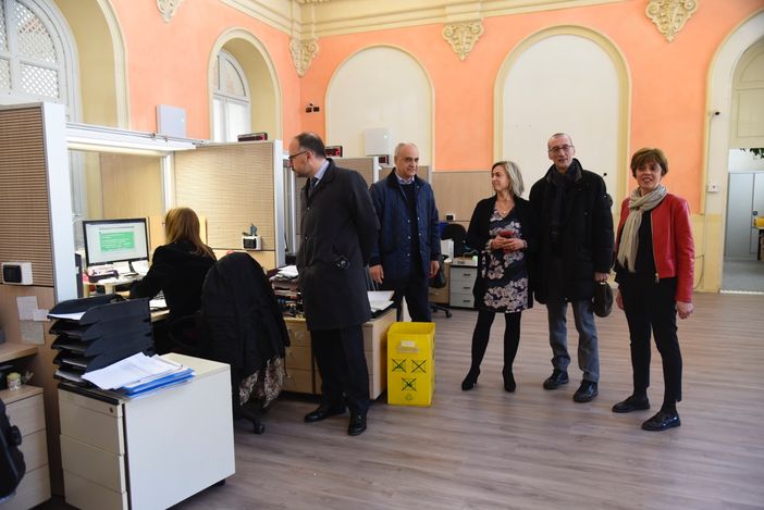 L'inaugurazione degli uffici nel 2019