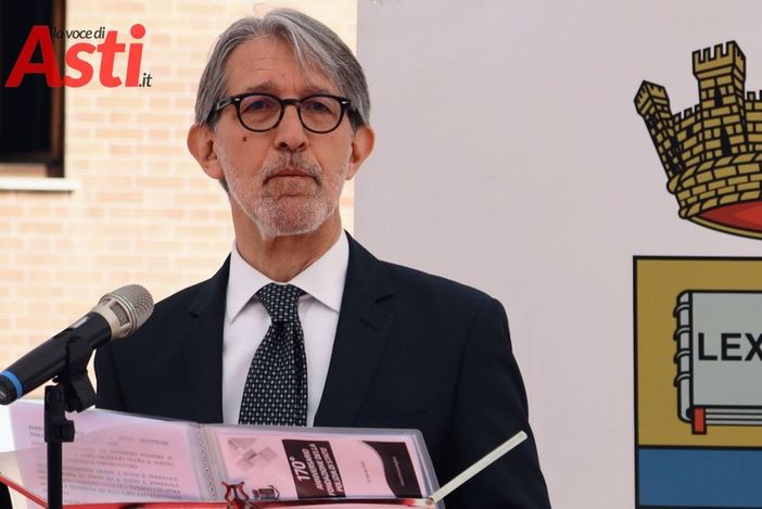 Il questore di Asti, Sebastiano Salvo, ritratto (ph. Merfephoto - Efrem Zanchettin) nel corso della cerimonia dello scorso anno