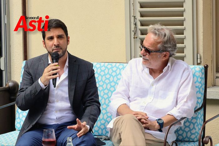 Alcune immagini della conferenza stampa di chiusura di AstiTeatro 45 colte dall'obiettivo del nostro fotoreporter Efrem Zanchettin