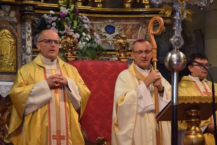 Don Rampone con mons. Marco Prastaro, vescovo di Asti Don Rampone con mons. Marco Prastaro, vescovo di Asti