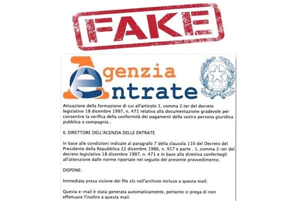 False mail ‘a firma’ Agenzia delle Entrate celano una nuova truffa informatica False mail ‘a firma’ Agenzia delle Entrate celano una nuova truffa informatica