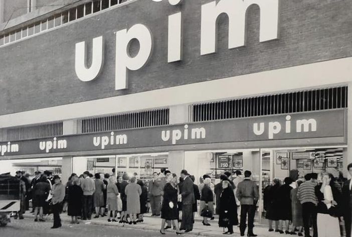 L'Upim in una foto d'epoca