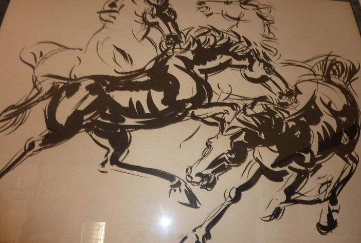 Una delle opere in mostra