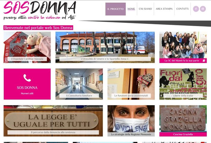 La home page del sito