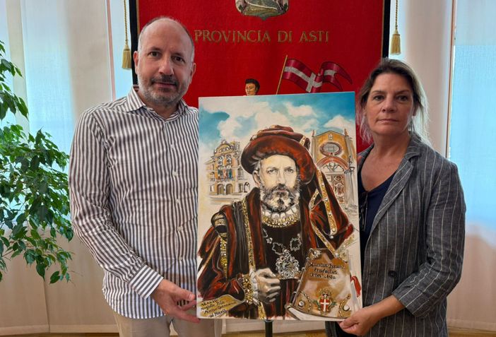 Il sindaco con Marisa Garramone