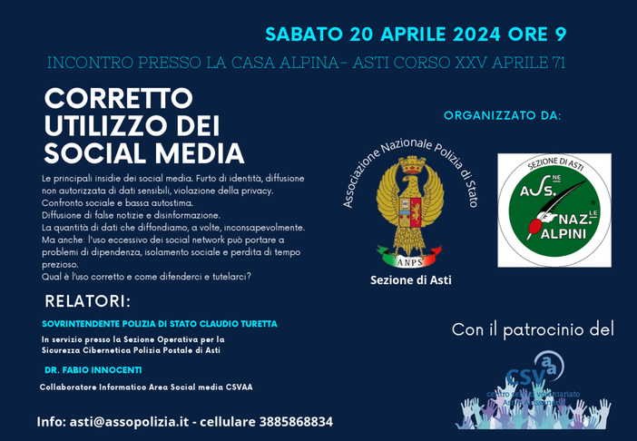 La locandina dell'incontro