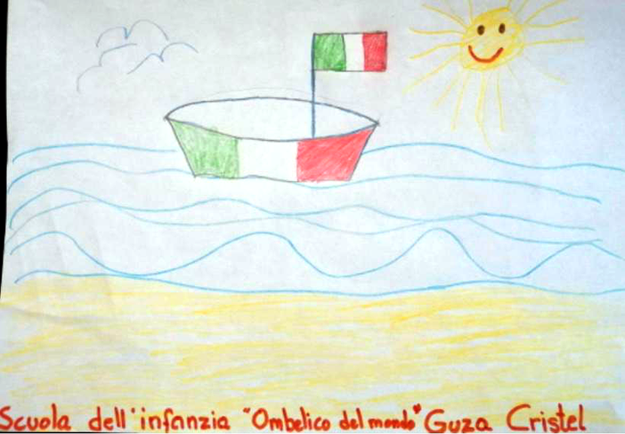 Alcuni dei disegni realizzati dai bambini nell'ambito dell'iniziativa. Sono opera, rispettivamente, di Cristel Guza (Baldichieri), Martina Pegorin (Nizza Monferrato) e Pietro Ferro (Chiusano)