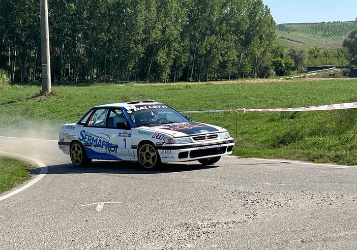Emanuele Franco e Flavio Aivano dominano la prima tappa del rally del Grappolo