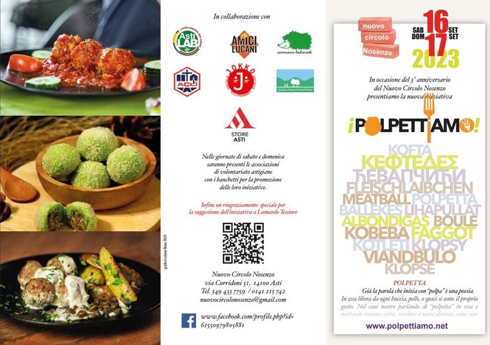 Il circolo Nosenzo festeggia l'anniversario con la prima edizione di "Polpettiamo" Il circolo Nosenzo festeggia l'anniversario con la prima edizione di "Polpettiamo"