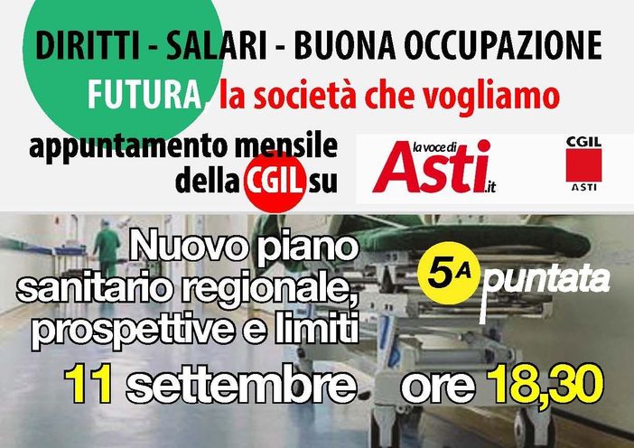 Torna "Futura, la società che vogliamo" su La voce di Asti: giovedì 11 settembre si parla di sanità con il 'Piano socio sanitario regionale'