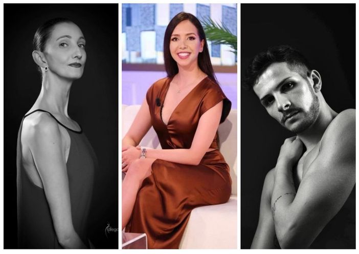 Nel collage fotografico, da sinistra a destra: Sabrina Bosco, Adela Mucollari e Federico Mella Nel collage fotografico, da sinistra a destra: Sabrina Bosco, Adela Mucollari e Federico Mella
