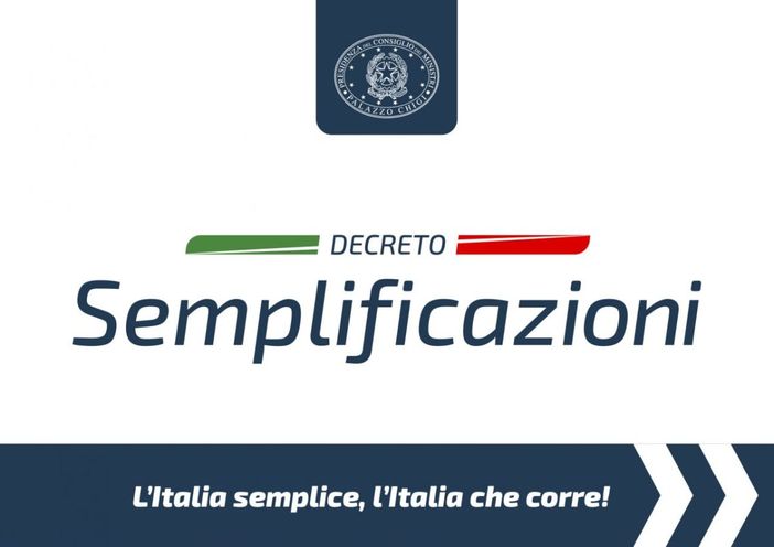 Decreto semplificazioni Decreto semplificazioni