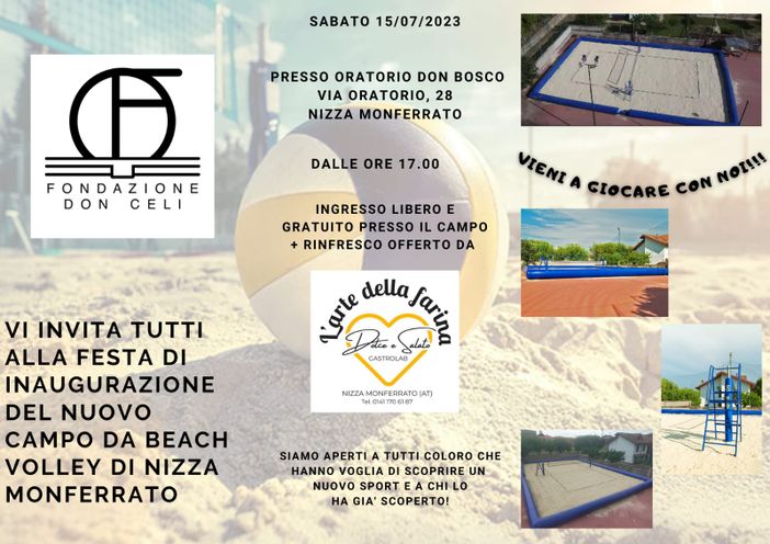 L'oratorio di Nizza Monferrato amplia le sue strutture: nuovo campo da Beach Volley