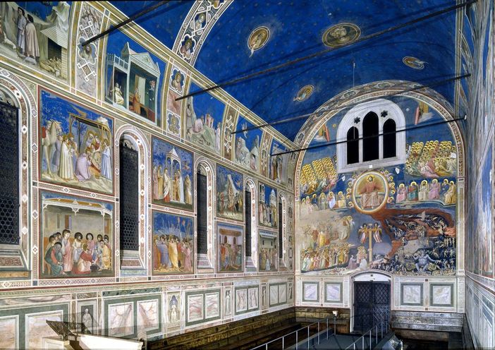 Uno scorcio della bellissima Cappella degli Scrovegni