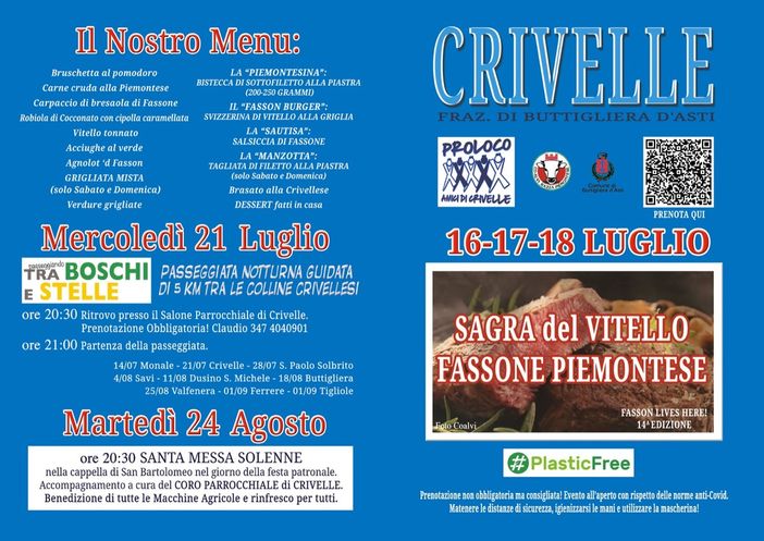 Attività e iniziative non vanno in vacanza a Crivelle: il programma