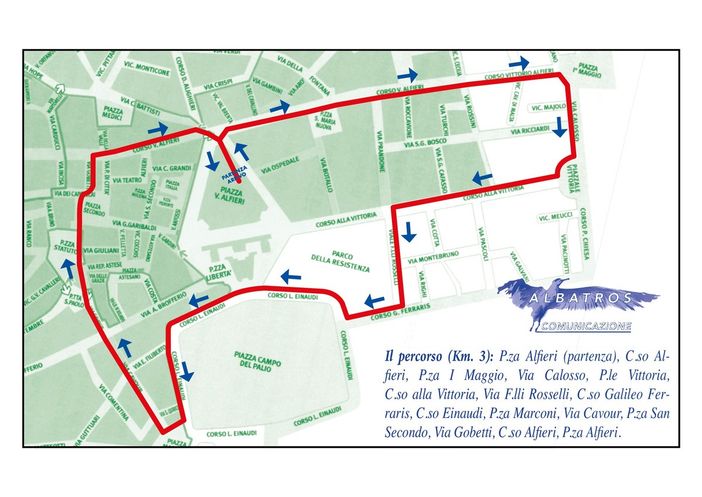 Il percorso della manifestazione sportiva