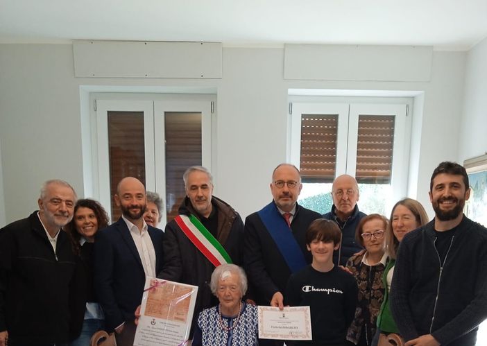 Vigliano d'Asti, Paola Antonia Gambaruto compie 100 anni: la visita del presidente Rasero