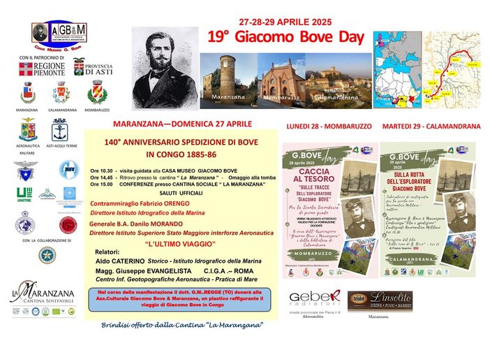 Giacomo Bove Day 2025: tre giorni per celebrare l’esploratore e il territorio Giacomo Bove Day 2025: tre giorni per celebrare l’esploratore e il territorio