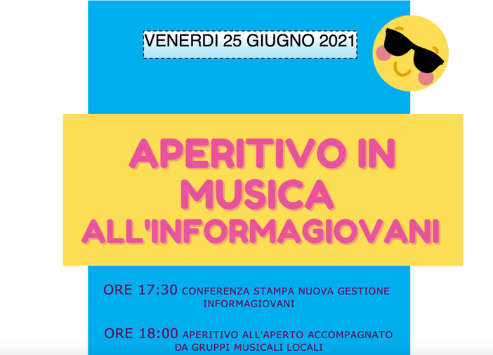 Aperitivi in musica all'Informagiovani del Comune di Asti