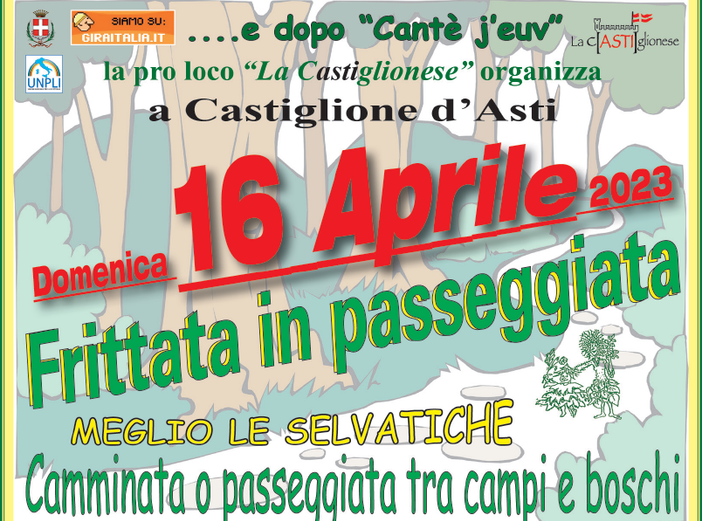 A Castiglione d'Asti la tradizionale "Frittata in passeggiata" A Castiglione d'Asti la tradizionale "Frittata in passeggiata"