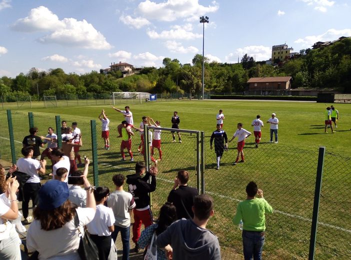Un'immagine del match tra Moncalvo e Ozzano Ronzonese